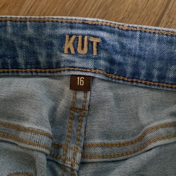 Kut From the Kloth High-rise ankle slim straight jean. Size 16 plus size light - Picture 3 of 6